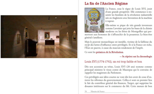 Double page de l'Histoire de France avec vid&eacute;o