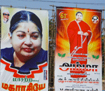 Campagne &eacute;lectorale &agrave; Chennai (Inde, 2009), photo : B&eacute;atrice Roman-Amat