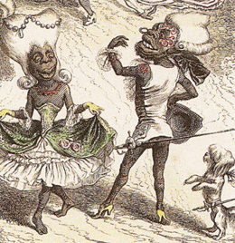 Un menuet aux &icirc;les Marquises, auteur inconnu, Le Charivari, 1843