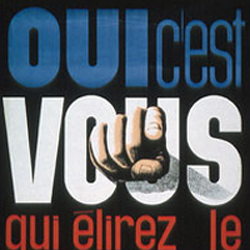 Affiche du r&eacute;f&eacute;rendum de 1962