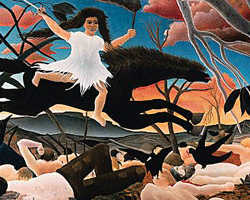 La guerre (vers 1894, Henri Rousseau, dit Le douanier Rousseau, mus&eacute;e d'Orsay, Paris)