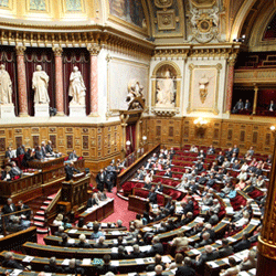 L'h&eacute;micycle du S&eacute;nat (palais du Luxembourg, Paris), photo : S&eacute;nat, 2014