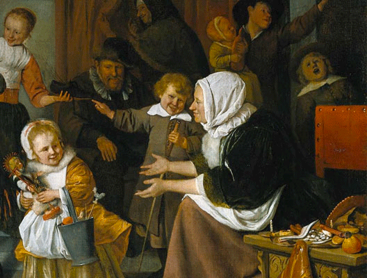 La f&ecirc;te de Saint Nicolas (Jan Steen, 1665-1668, Rijksmuseum Amsterdam)