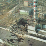 Le rÃ©acteur n&acirc;°4 de Tchernobyl aprÃ¨s l'explosion, DR