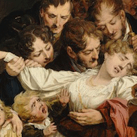 Louis L&eacute;opold Boilly, L'Effet du m&eacute;lodrame, 1830, Versailles, mus&eacute;e Lambinet