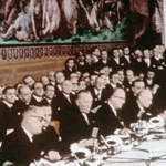Signature du traitÃ&acirc;© de la CEE, Ã&nbsp; Rome, le 25 mars 1957