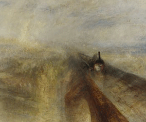 William Turner, Pluie, vapeur et vitesse, 1844, Londres, National Gallery