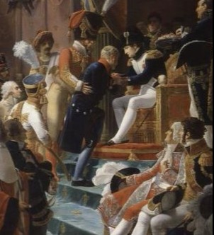 Le Premier Consul décore un soldat mutilé