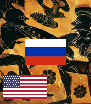 Combat entre hoplites