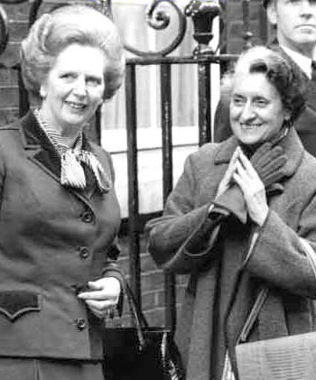 Mmes Thatcher et Gandhi